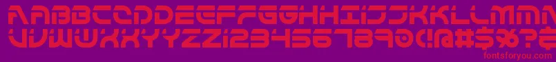 フォントflipside – 紫の背景に赤い文字