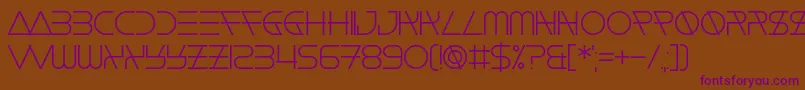 Float The Boat Font – Purple Fonts on Brown Background