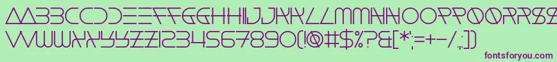 Float The Boat Font – Purple Fonts on Green Background