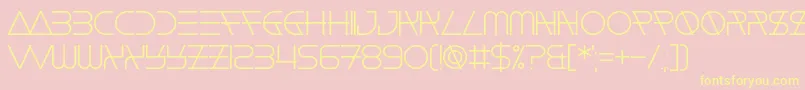 Float The Boat Font – Yellow Fonts on Pink Background