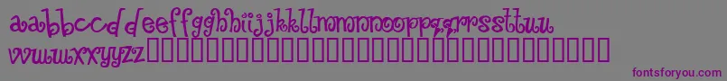 Floozy   Font – Purple Fonts on Gray Background