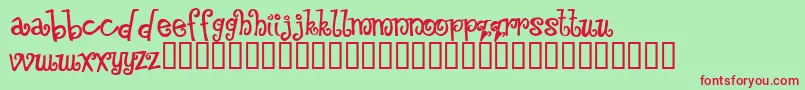 Floozy   Font – Red Fonts on Green Background