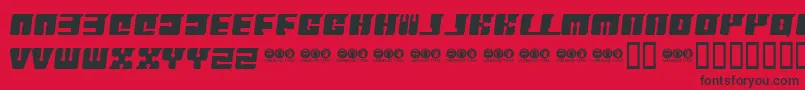 FLOPP    Font – Black Fonts on Red Background