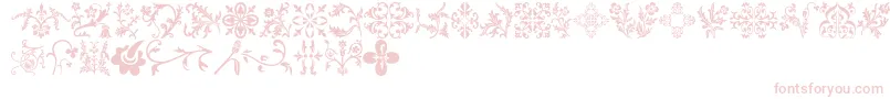 Czcionka Floralia – różowe czcionki