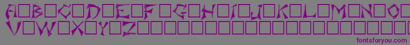 Шрифт Floralis – фиолетовые шрифты на сером фоне