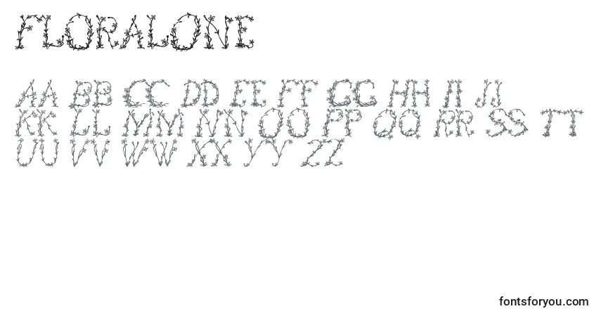 FloralOne (126868)-fontti – aakkoset, numerot, erikoismerkit