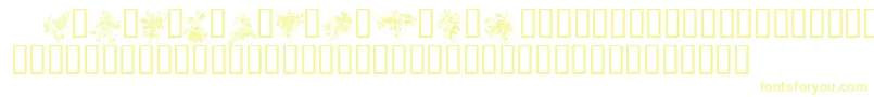 Подробнее о шрифте FLORALS1 Шрифт FLORALS1 – жёлтые шрифты