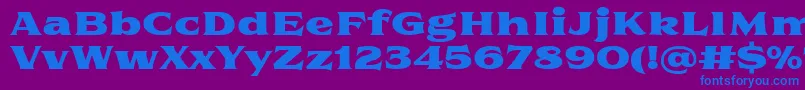 Florent PosterTwo Font – Blue Fonts on Purple Background