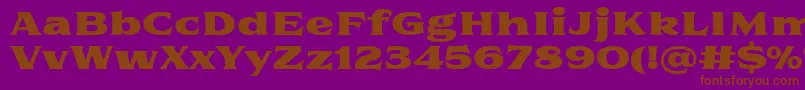 Florent PosterTwo Font – Brown Fonts on Purple Background