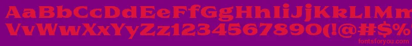 Florent PosterTwo Font – Red Fonts on Purple Background