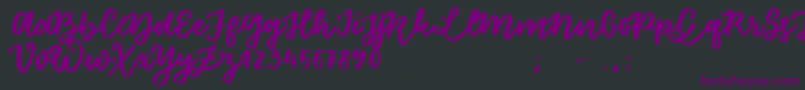 En savoir plus sur la police FloretSample Police FloretSample – polices violettes sur fond noir