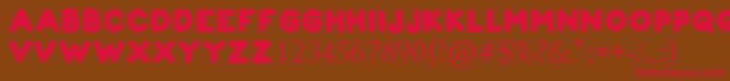 FLORIAN Font – Red Fonts on Brown Background