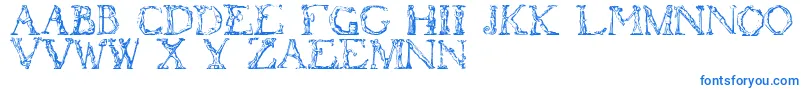 fuente Flotner – Fuentes Azules Sobre Fondo Blanco