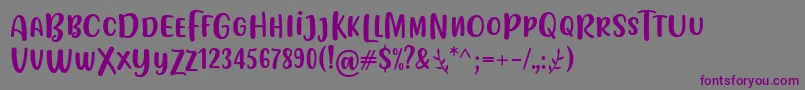 Fonte FLOTTA Font by Situjuh 7NTypes – fontes roxas em um fundo cinza