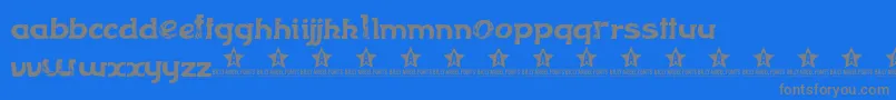 FLOWE    Font – Gray Fonts on Blue Background