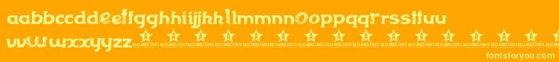 FLOWE    Font – Yellow Fonts on Orange Background