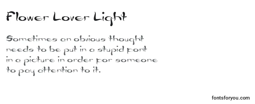 Шрифт Flower Lover Light
