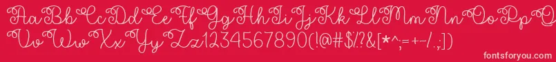 More about Flower Shop Font Flower Shop Font – Pink Fonts on Red Background