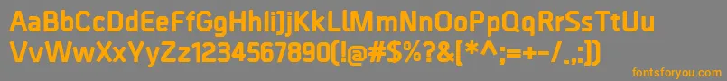 BordaExtrabold Font – Orange Fonts on Gray Background