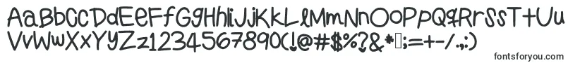 Preppygirlshandwriting-fontti – Käsinkirjoitetut fontit