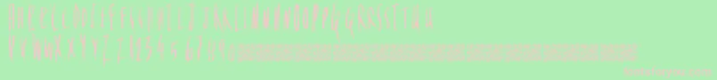 FloweryDeath Font – Pink Fonts on Green Background