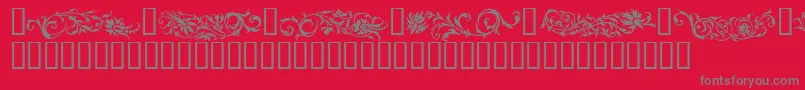 Шрифт FLOWO    – серые шрифты на красном фоне
