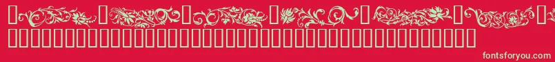 FLOWO    Font – Green Fonts on Red Background