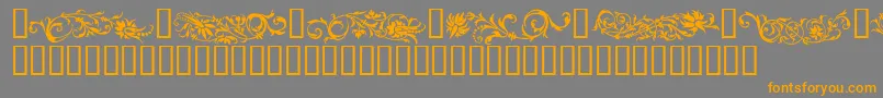 FLOWO    Font – Orange Fonts on Gray Background
