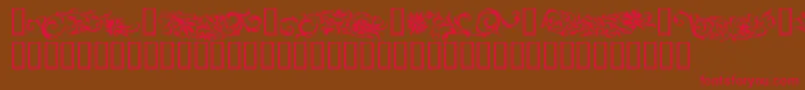FLOWO    Font – Red Fonts on Brown Background