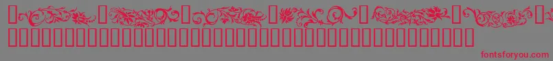 FLOWO    Font – Red Fonts on Gray Background