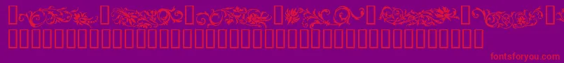 FLOWO    Font – Red Fonts on Purple Background