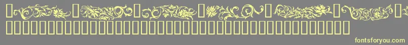 FLOWO    Font – Yellow Fonts on Gray Background