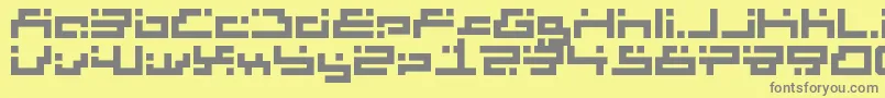 Шрифт fluctuate prediction – серые шрифты на жёлтом фоне