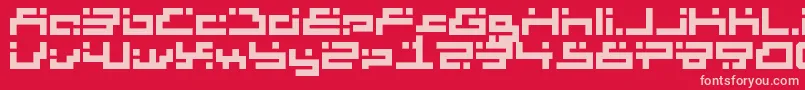 fluctuate prediction Font – Pink Fonts on Red Background