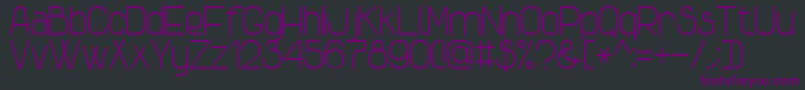 AdvancedSansSerif7 Font – Purple Fonts on Black Background