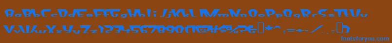 fluoride beings Font – Blue Fonts on Brown Background
