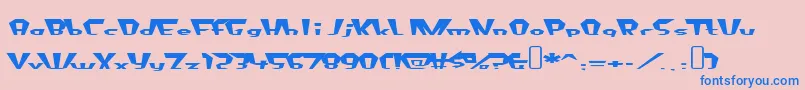 fluoride beings Font – Blue Fonts on Pink Background