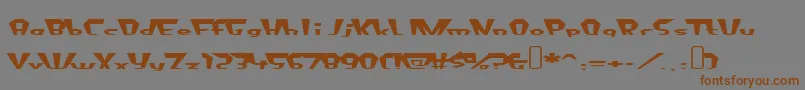 fluoride beings Font – Brown Fonts on Gray Background