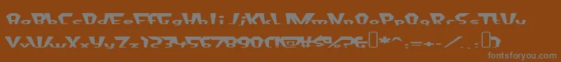 fluoride beings Font – Gray Fonts on Brown Background