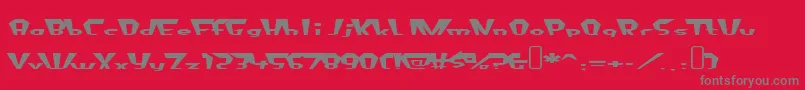fluoride beings Font – Gray Fonts on Red Background