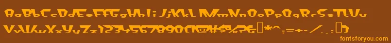 fluoride beings Font – Orange Fonts on Brown Background