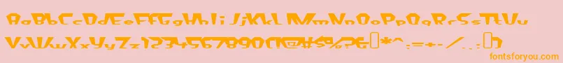 fluoride beings Font – Orange Fonts on Pink Background