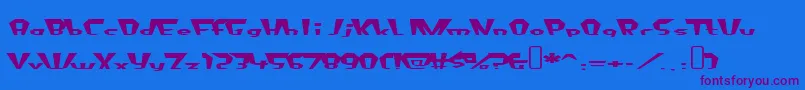 fluoride beings Font – Purple Fonts on Blue Background