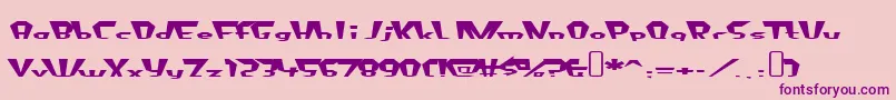 fluoride beings Font – Purple Fonts on Pink Background