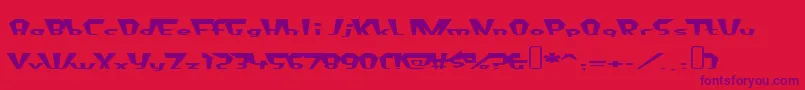 fluoride beings Font – Purple Fonts on Red Background