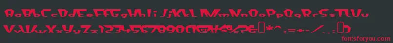 fluoride beings Font – Red Fonts on Black Background