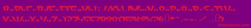 fluoride beings Font – Red Fonts on Purple Background