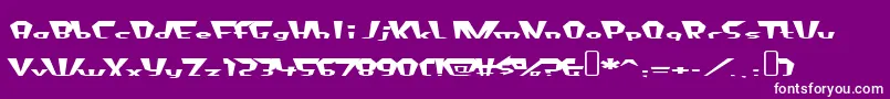 fluoride beings Font – White Fonts on Purple Background