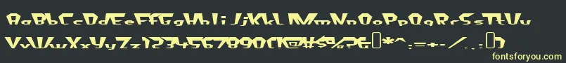 fluoride beings Font – Yellow Fonts on Black Background