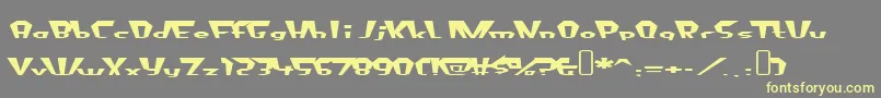fluoride beings Font – Yellow Fonts on Gray Background